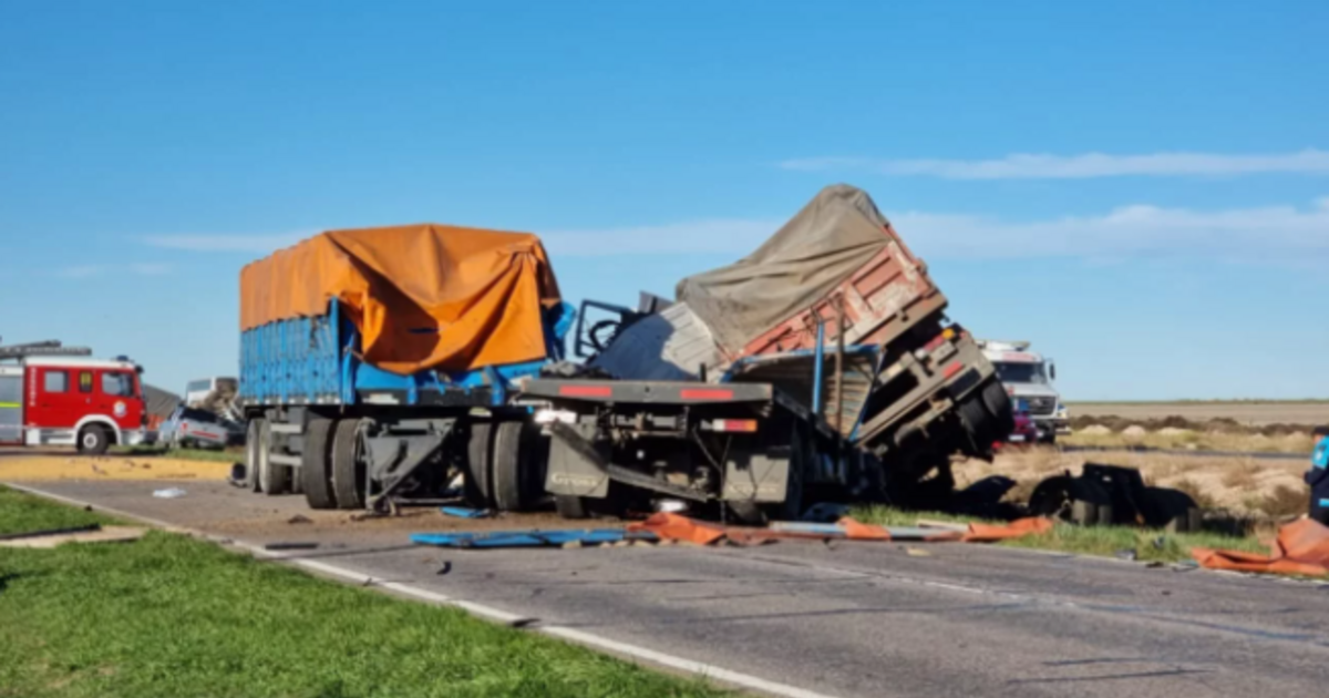 Ruta 33: un muerto en choque múltiple entre varios camiones | Info Laprida
